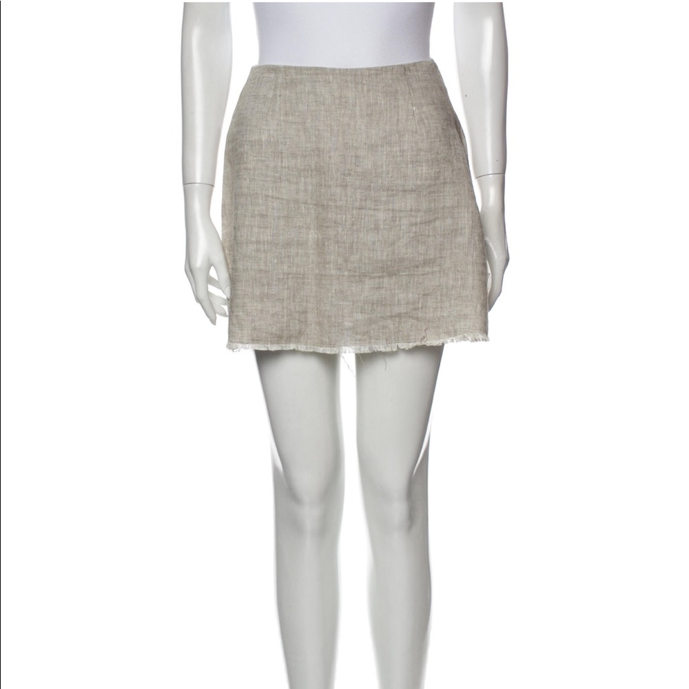 Raw Edge Trim Skirt